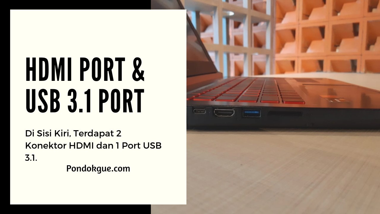 HDMI Port & USB 3.1 Port