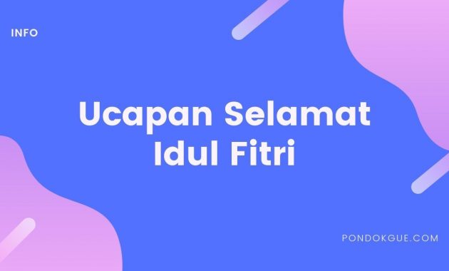 Ucapan Selamat Idul Fitri