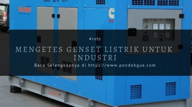 Mengetes Genset Listrik untuk Industri
