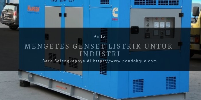 Mengetes Genset Listrik untuk Industri