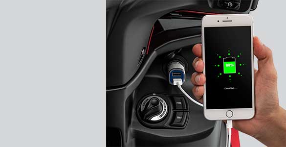 Electric Power Socket Yamaha Freego S | Image Source: Website Resmi Yamaha