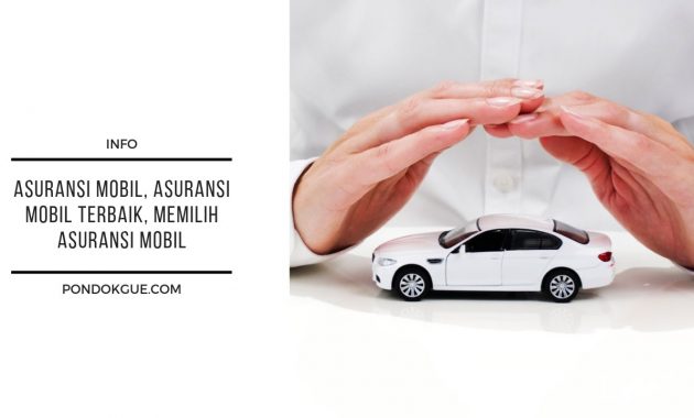 Asuransi Mobil, Asuransi Mobil Terbaik, Memilih Asuransi Mobil
