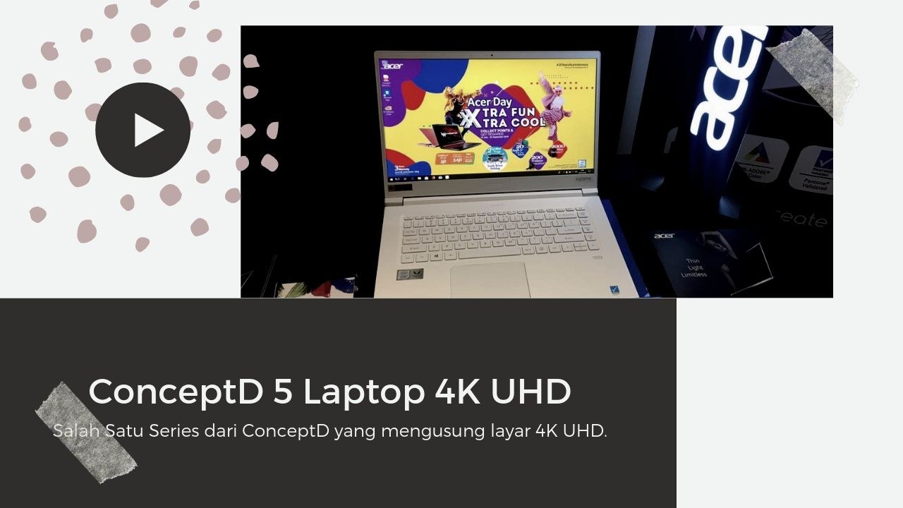 ConceptD 5 Laptop 4K UHD Series