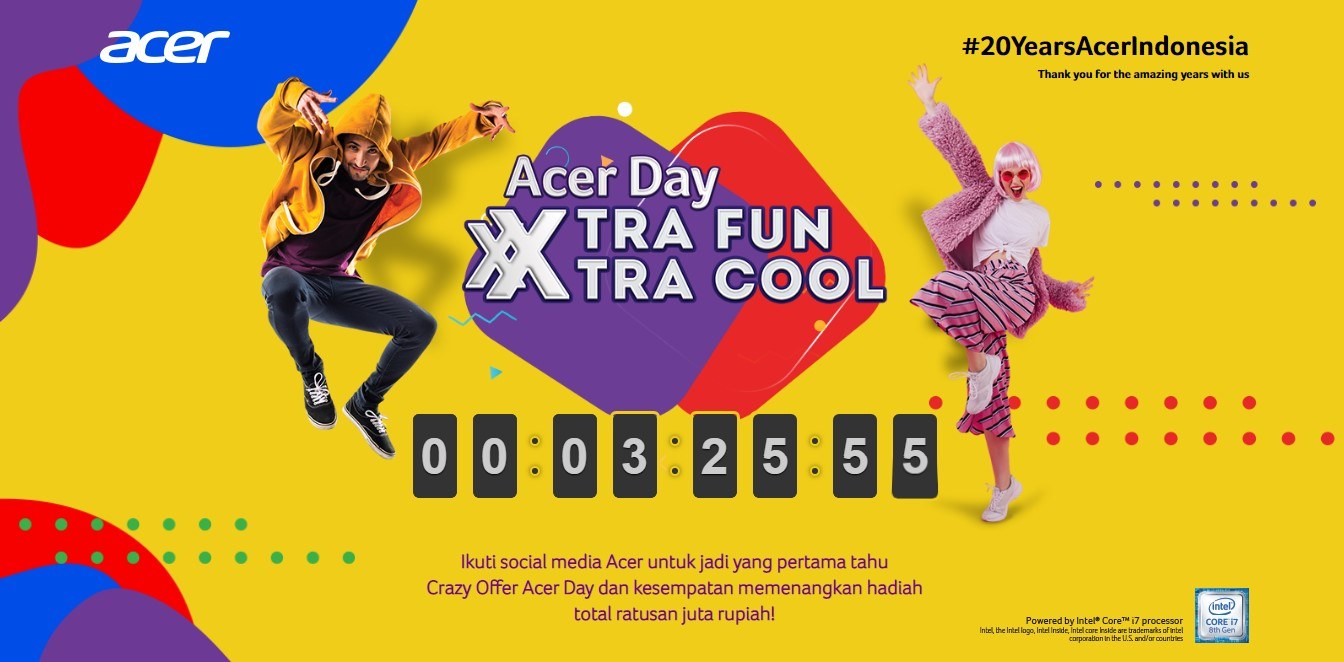 Tampilan Website Acer Day 2019