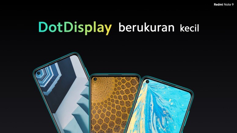 Kamera Depan Dot Display Redmi Note 9