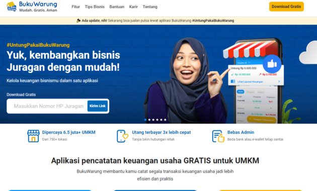Klik Disini! Beragam Fitur yang Ditawarkan Aplikasi BukuWarung