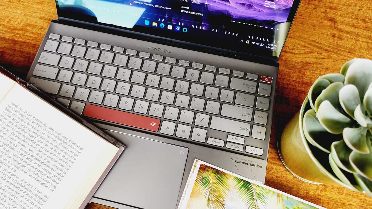 Zenbook Space Edition, Keyboard Area