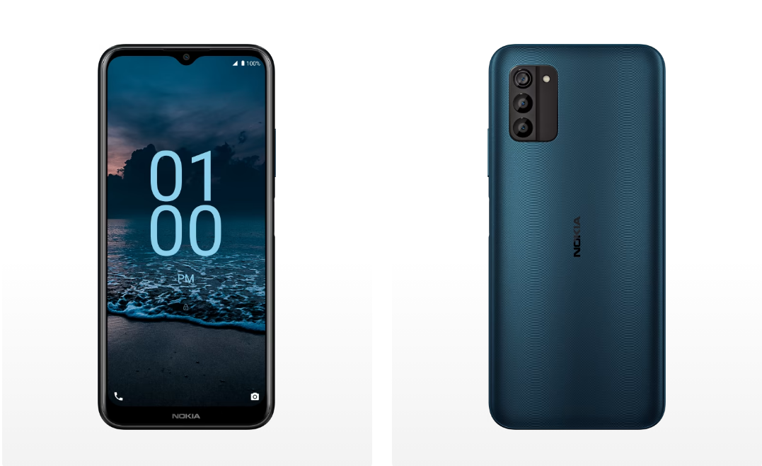 Tampilan Depan dan Belakang Nokia G100