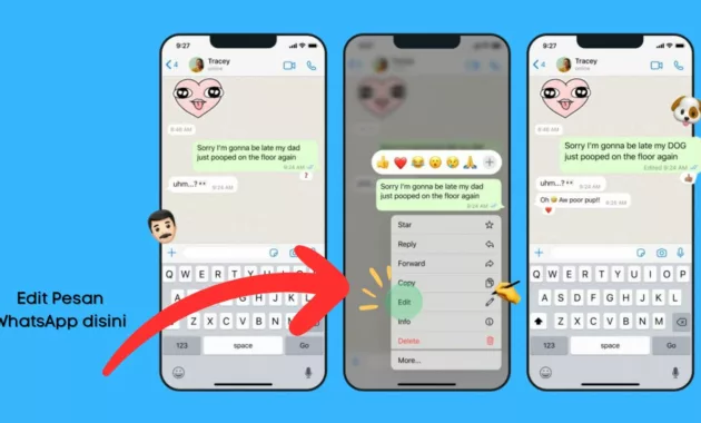 Cara Edit Pesan WhatsApp dengan Mudah