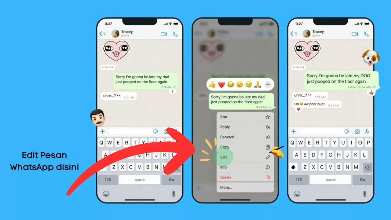 Cara Edit Pesan WhatsApp dengan Mudah