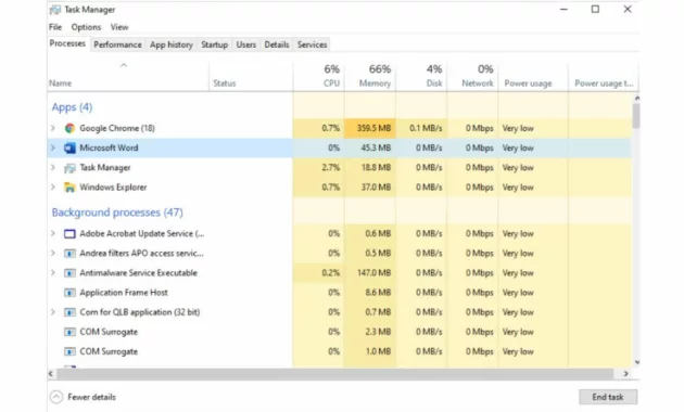 cara membuka task manager di windows 10