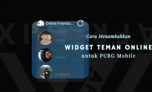 Cara Menambahkan Widget Teman Online untuk PUBG Mobile
