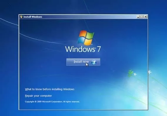 Cara instal ulang Windows 7 - Install Now