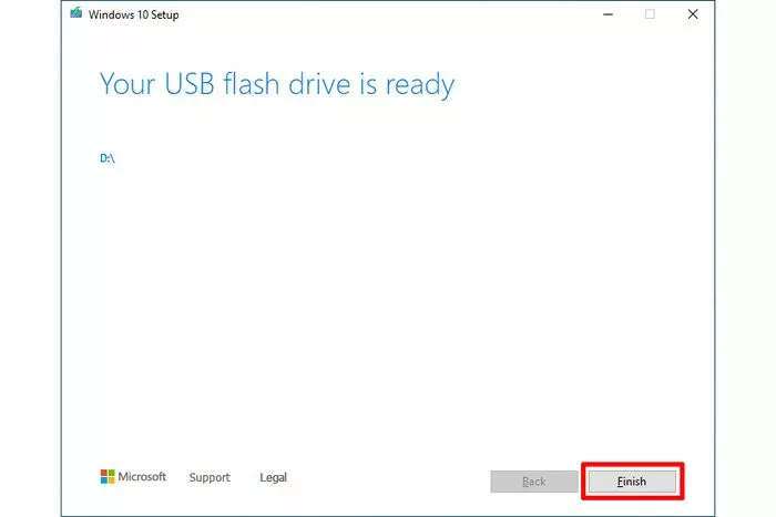 USB Flash Drive Siap digunakan Install Windows 10